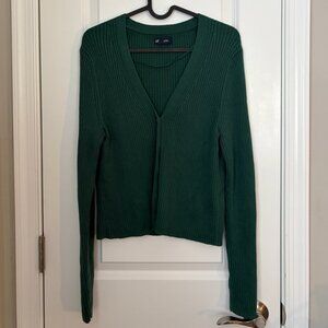 GAP Skinny Rib V-Neck Cardigan